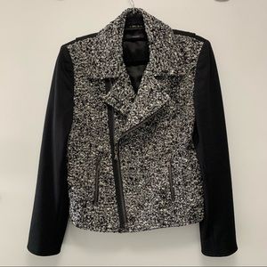 Tahari Tweed Moto Jacket - Size XL (14)